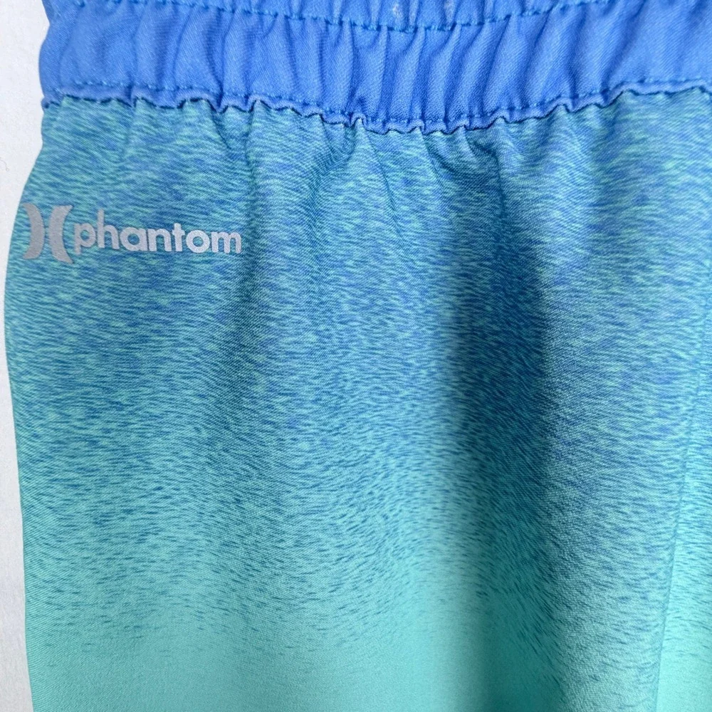 Hurley Phantom Board Shorts Mens S Blue Stripe Swim Trunks Surf Beach Stretch